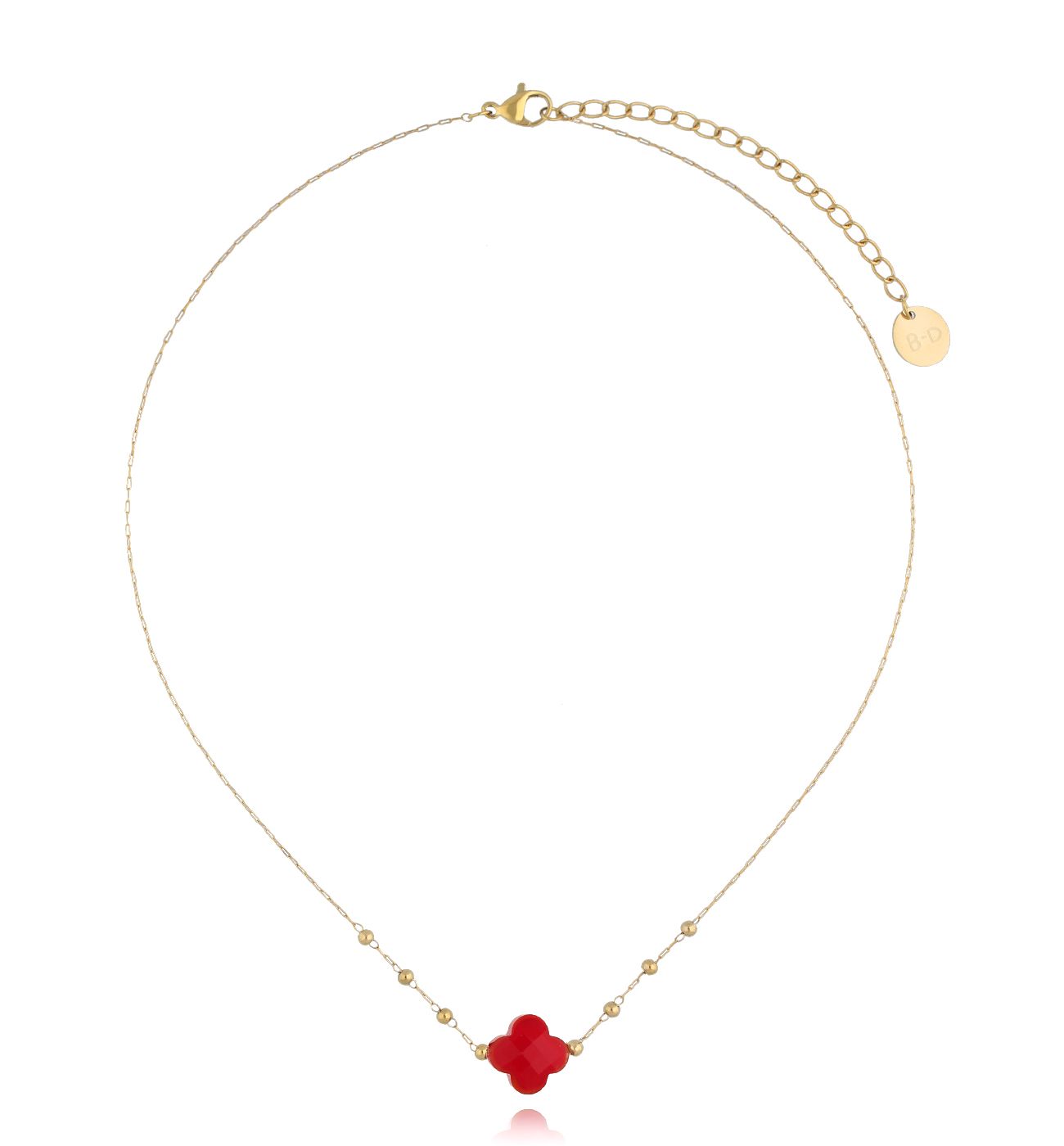 Naszyjnik z czerwoną koniczynką Creation NPA1217