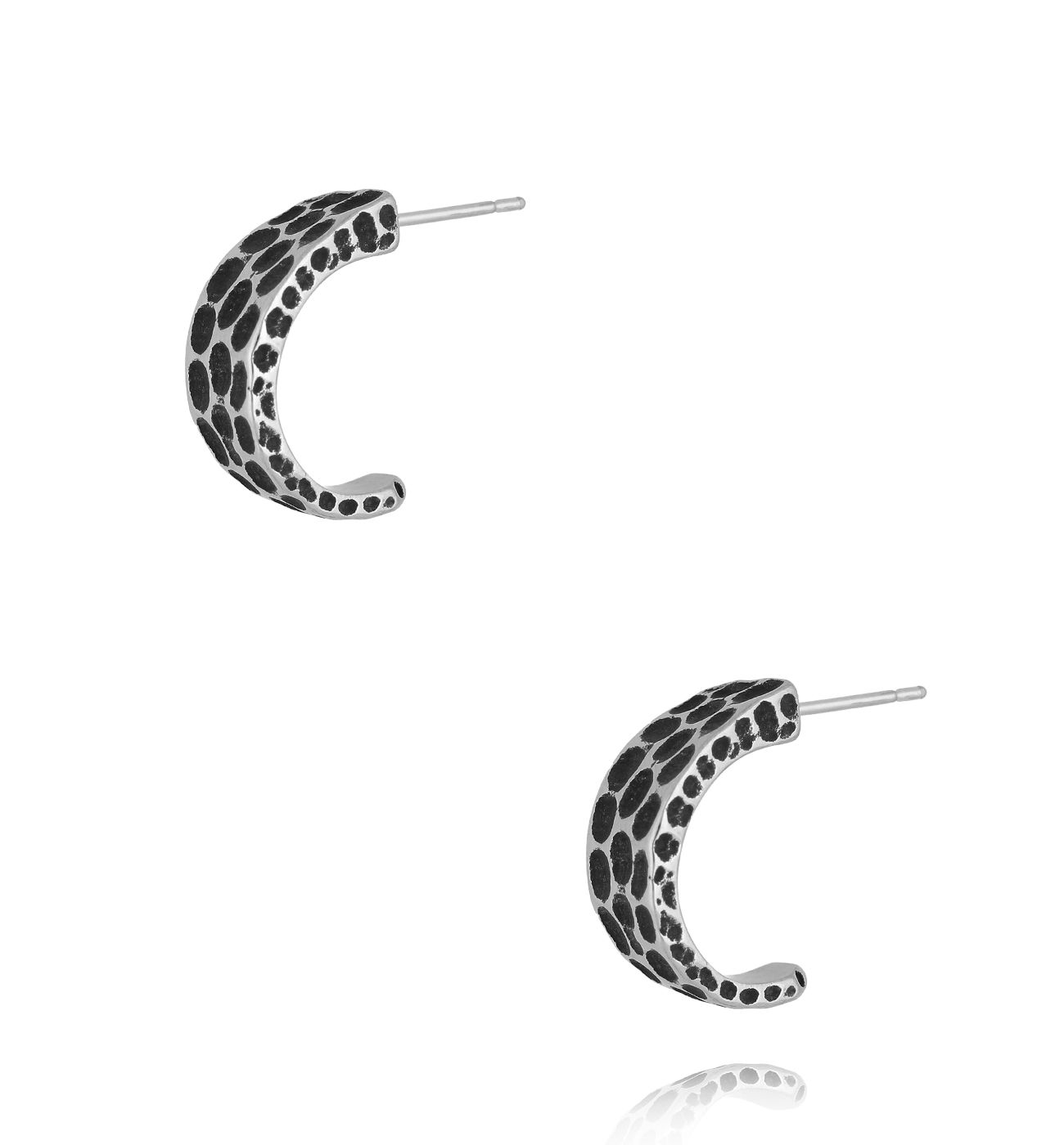 Kolczyki młotkowane Unisex KMITC0127