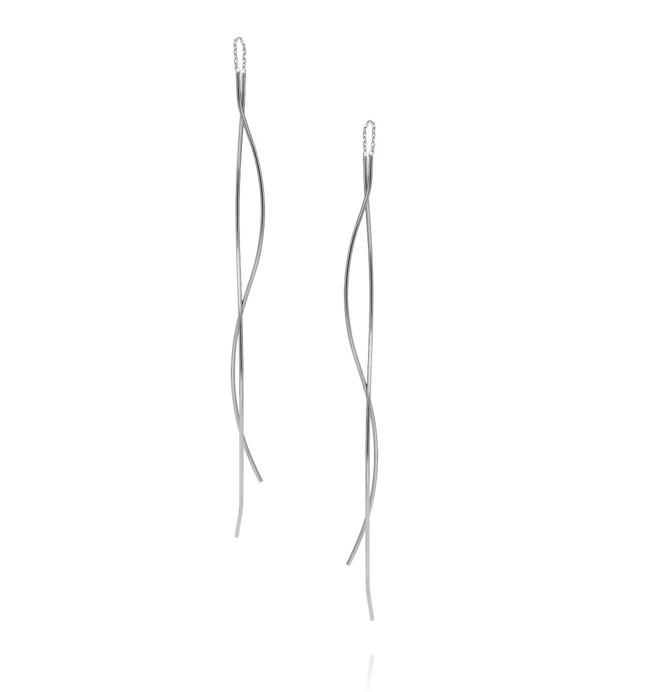 Kolczyki długie srebrne KSE0015