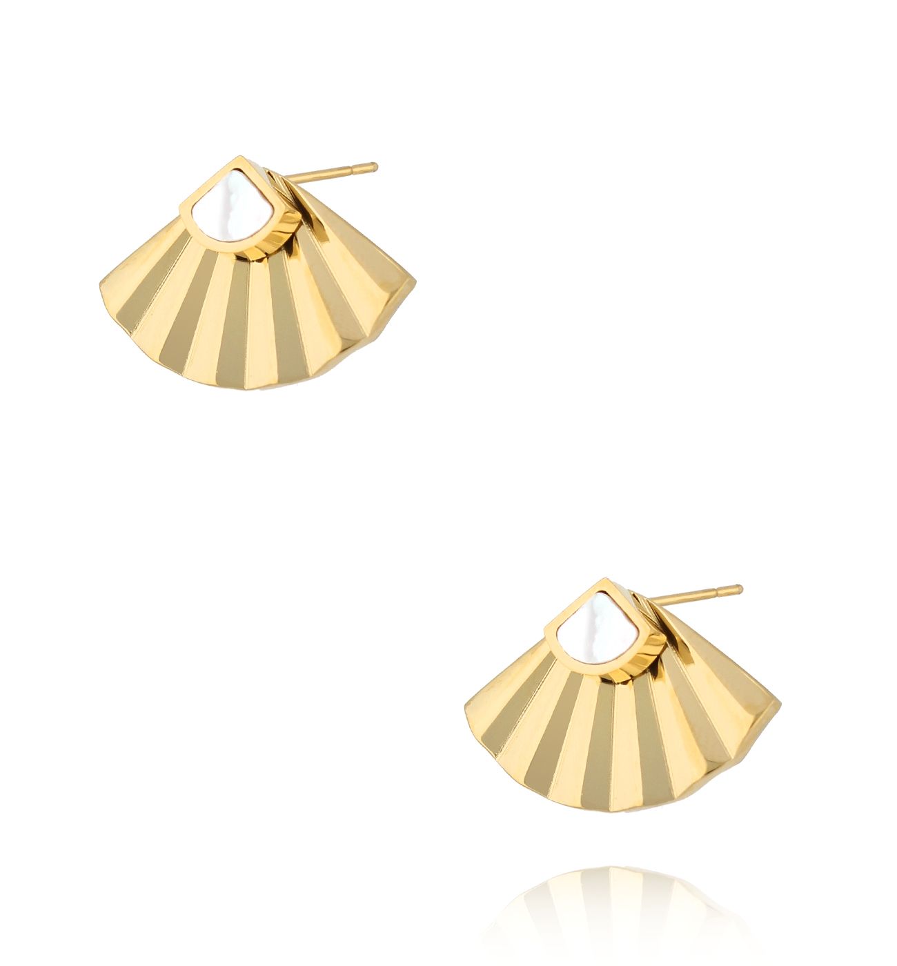 Kolczyki złote wachlarze Oasis KSA1910