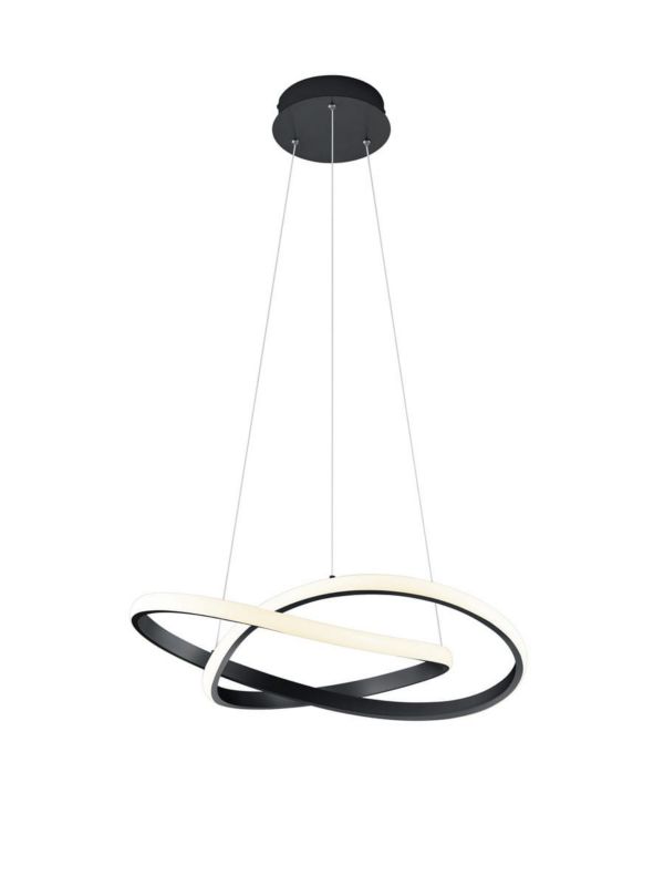 Lampa wisząca RL Course czarno-biała wym: 150 x 60 x 60 cm wbudowany LED 27W 3000K 2700lm 1 szt.