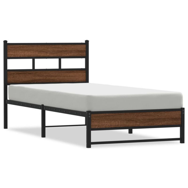 Łóżko metalowe WaszeMeble 90x200 cm brązowy WM-4017319 1 szt.