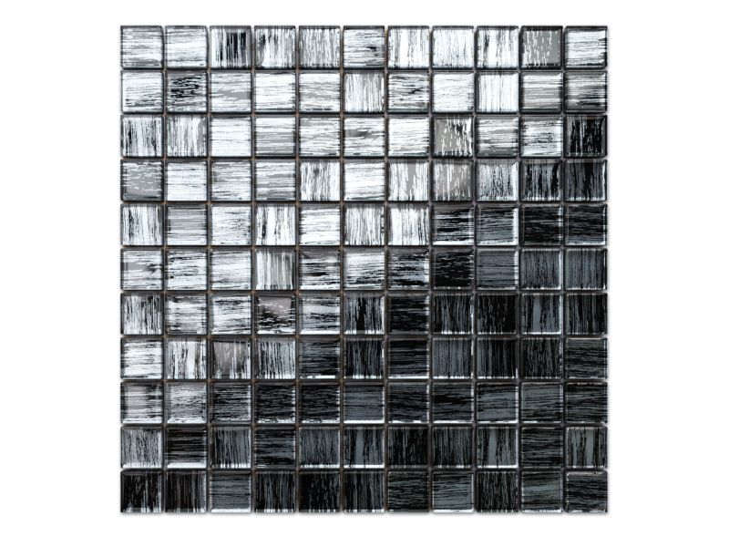 Mozaika szklana Ilcom srebrna aluminium jeans 30x30 1 szt.