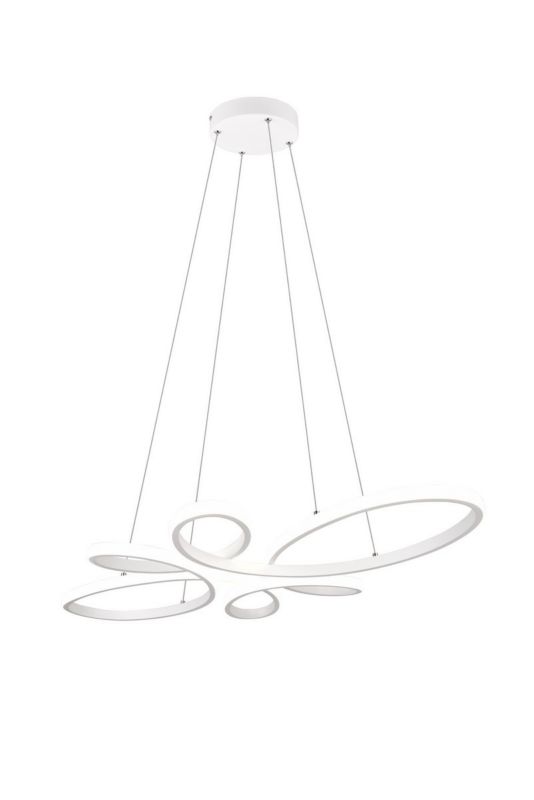 Lampa wisząca Trio Fly 0919 biała nowoczesna wbudowany LED 32W 1 szt.