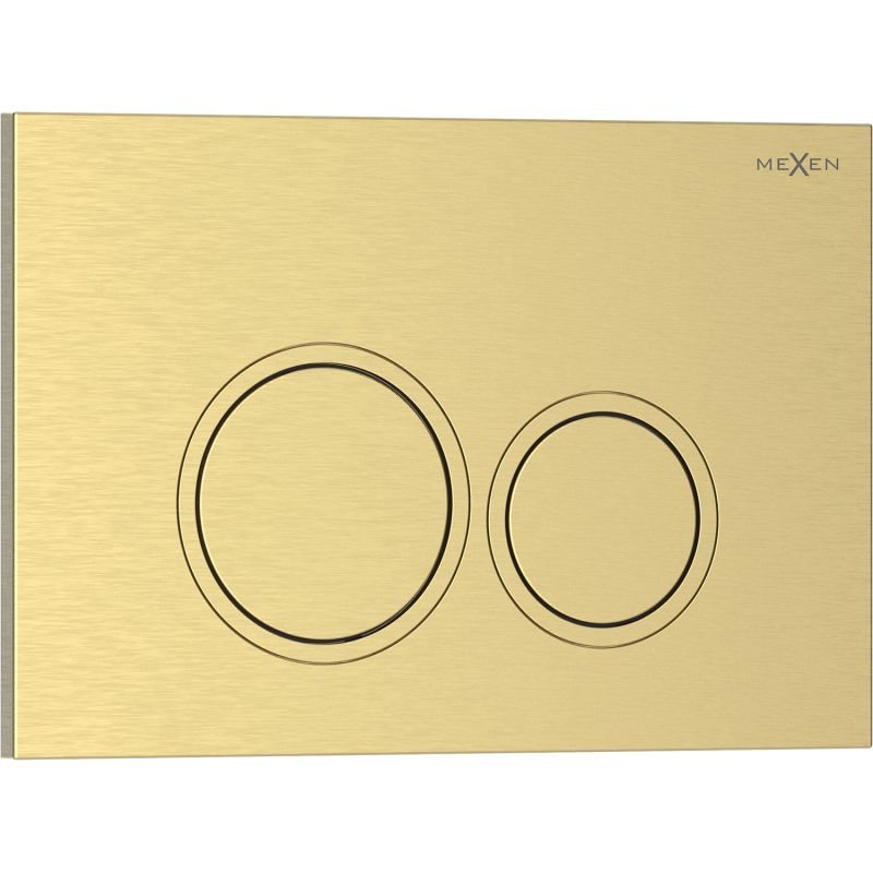 Przycisk spłukujący Mexen Tex 01 złoty szczotkowany 1 szt.