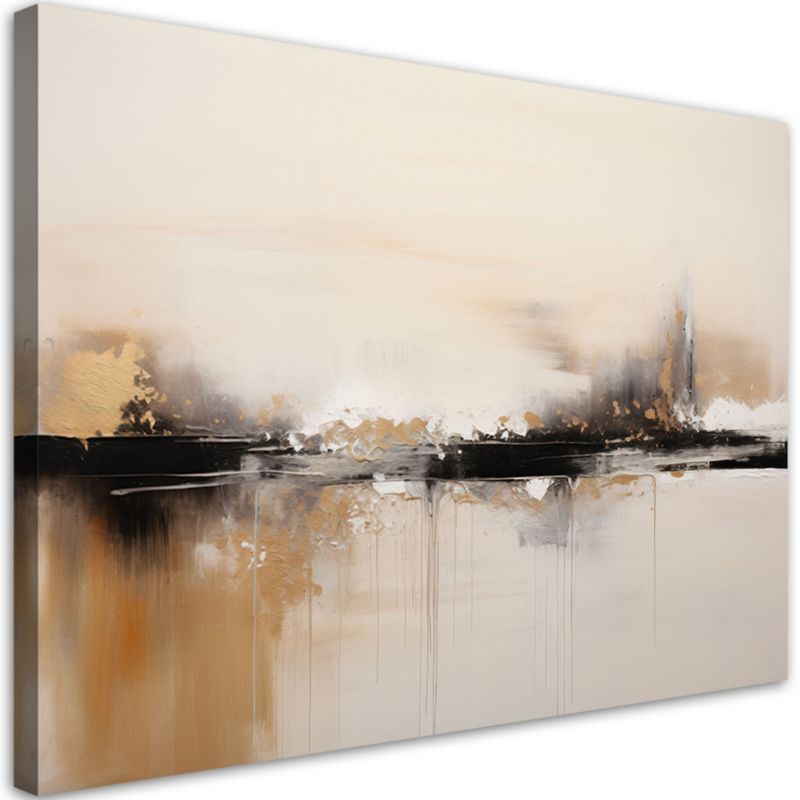 Obraz na płótnie Feeby Beżowa Abstrakcja 100x70cm 1szt