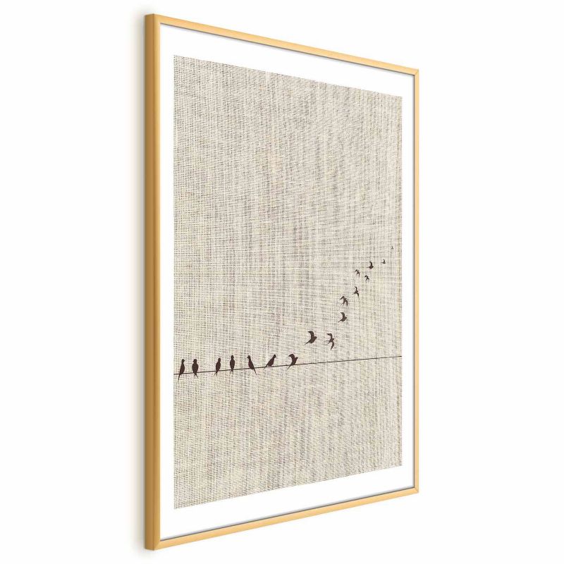 Plakat Artgeist Nauka latania 29,7x42 cm z ramą złotą 1 szt