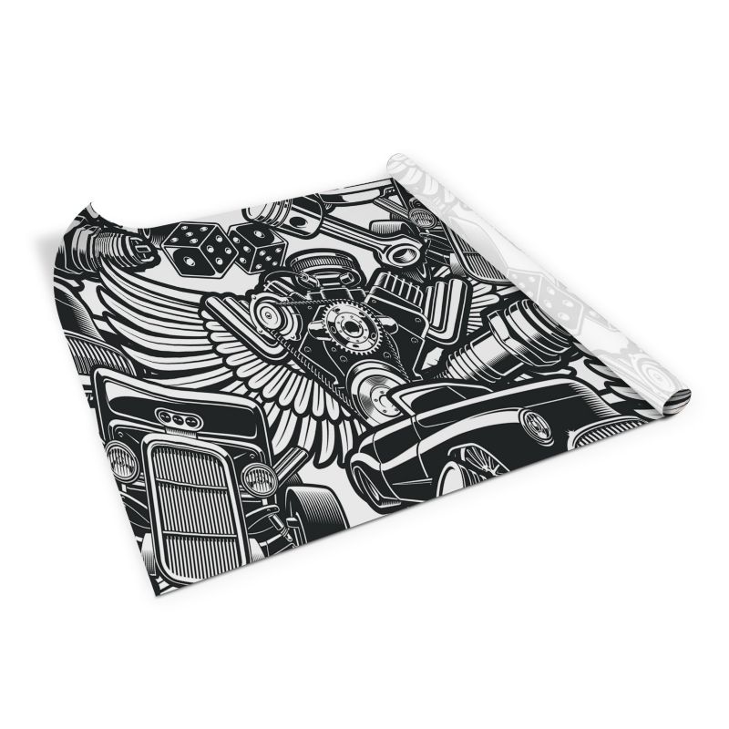 Samoprzylepna okleina Tulup 100x50 cm Vintage samochody tatuaże 1 szt.