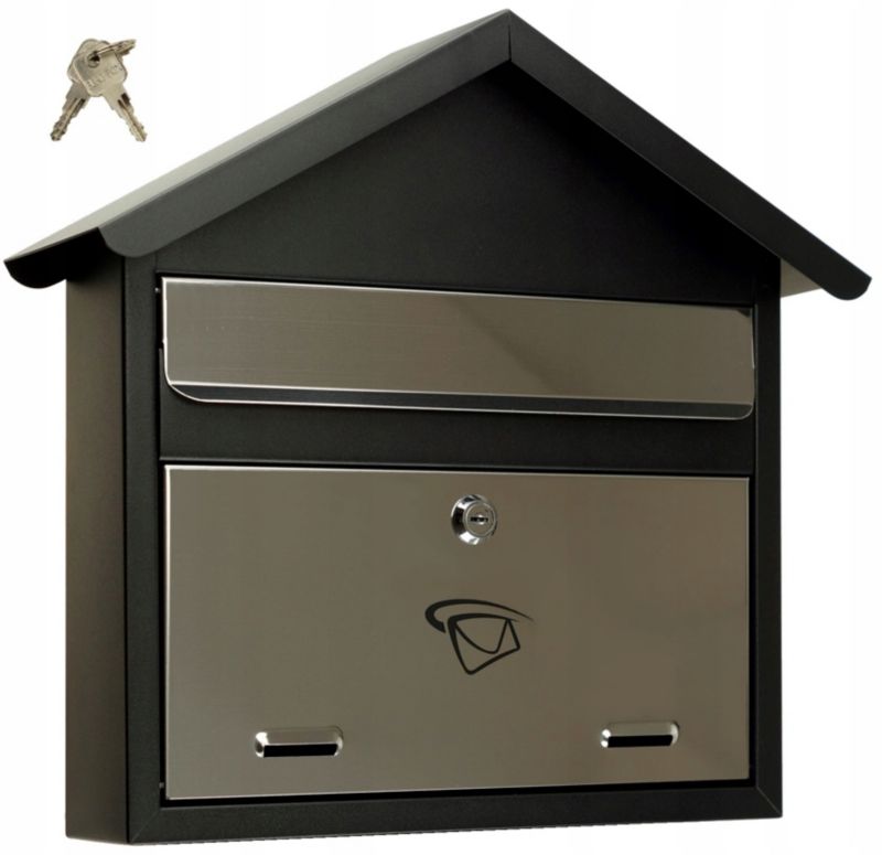 Skrzynka FEINZ Na Listy Z Kluczem Format C4 Duża Nierdzewna Domek Inox 1 szt.