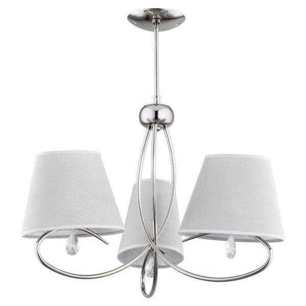 Lampa sufitowa wisząca Alfa Siena 4331 chromowana kryształowa 3xE14 x 10W 1 szt.