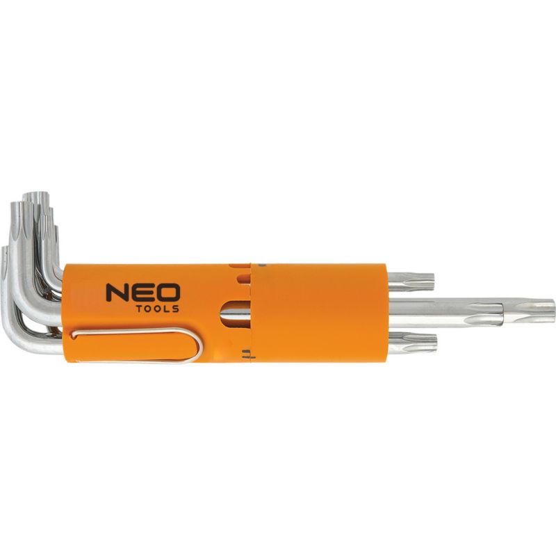 Zestaw kluczy Torx z otworem NEO TOOLS TT10 do TT50 srebrny 1 kpl.