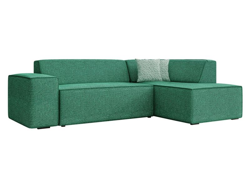 Narożnik MIRJAN 24 Lordin Premium prawy jasny szmaragdowy/jasny szmaragdowy/miętowy 1 szt.