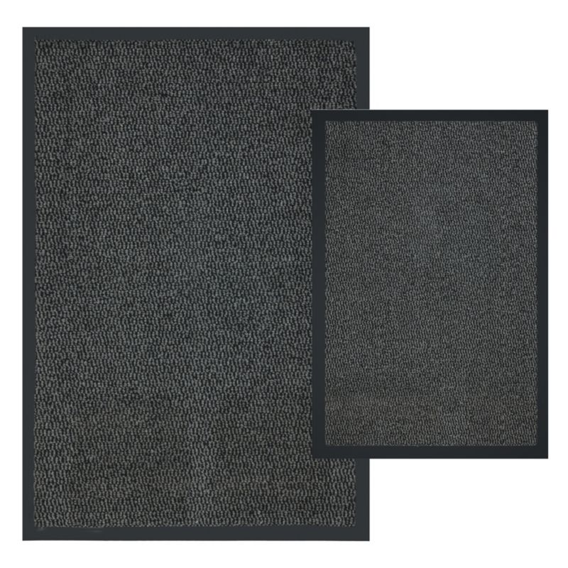 Wycieraczka e-floor 40x60 cm + 60x90 cm Bruno szara 1 kpl