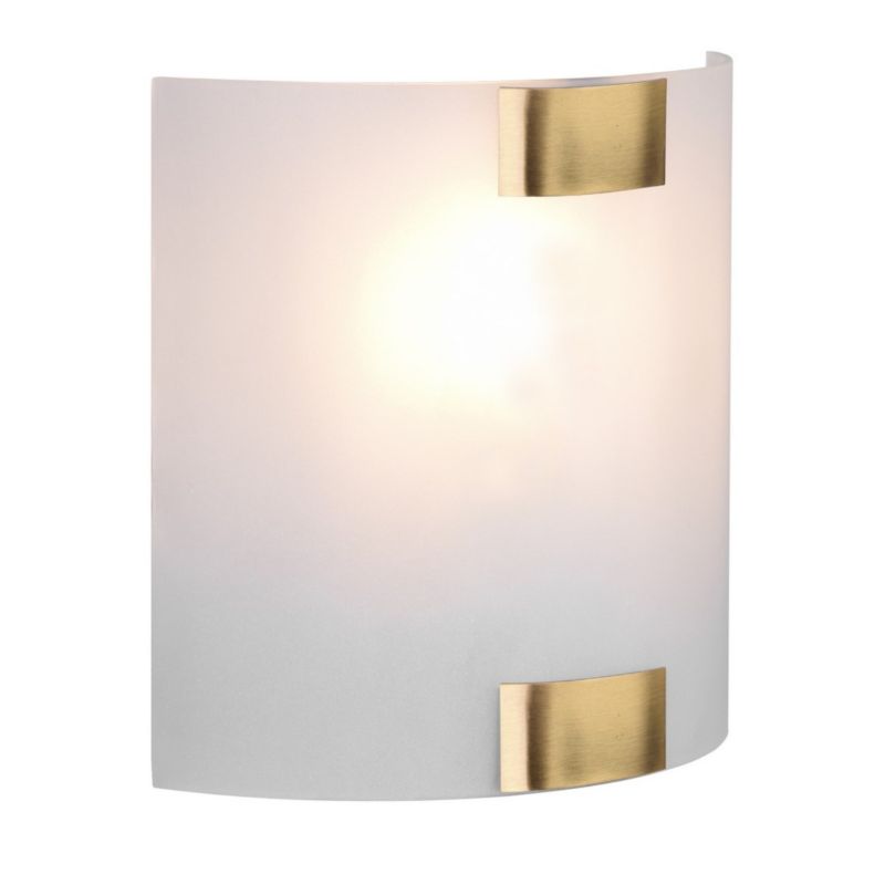 Kinkiet ścienny Trio Pura biały mosiądz-złoty 1 x E27 x 40W IP20 wym: 20 x 7,5 x 7,5 cm - 1 szt.