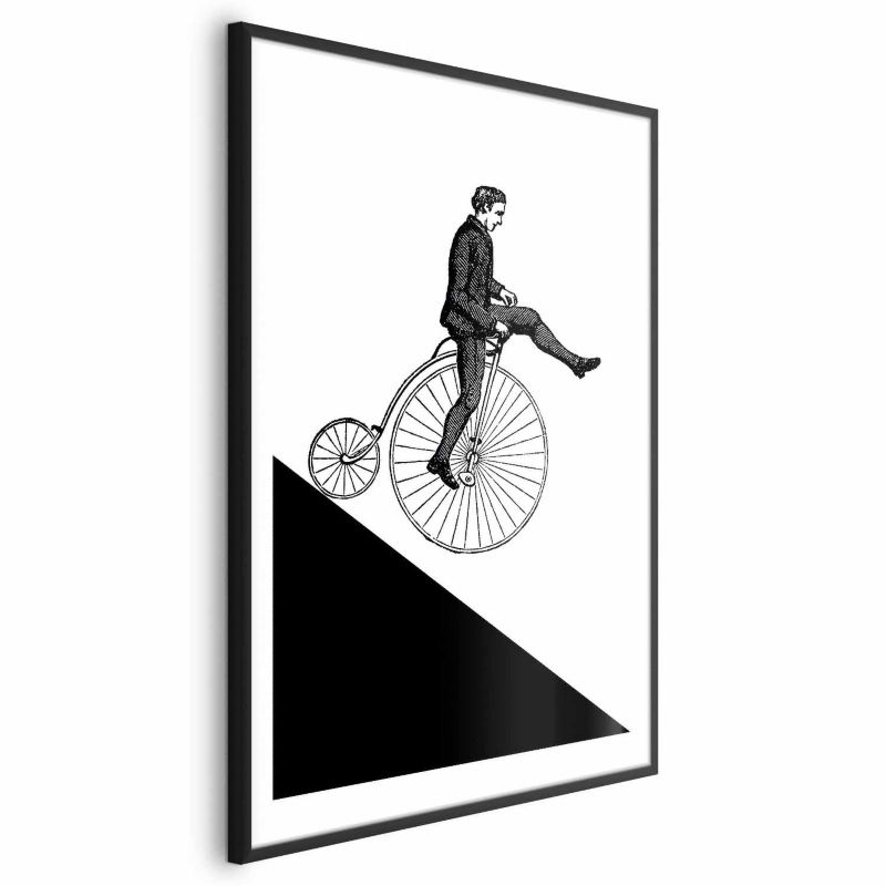 Plakat Artgeist Cyklista 40x60 cm z ramą czarną 1 szt