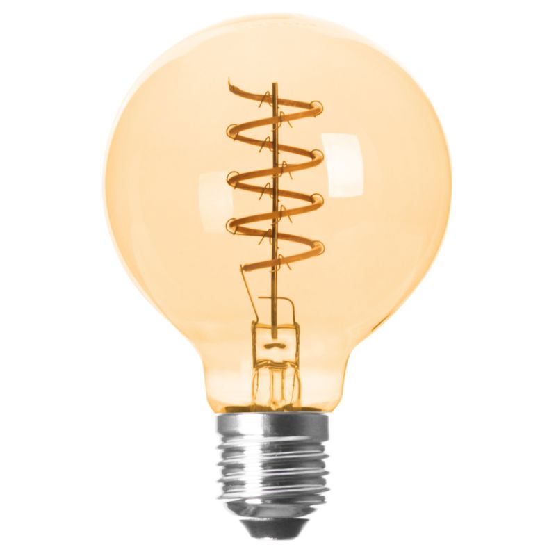 Żarówka LED E27 MasterLED Filament Dimm G80 4W 2200K ciepła biel amber ściemnialna 1 szt.