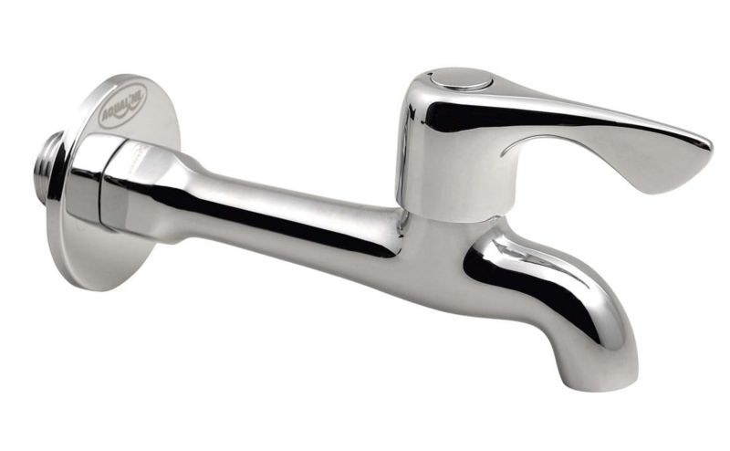 Zawór kulowy Sapho naścienny 1/2 długi 13cm do zimnej wody chrom 1szt