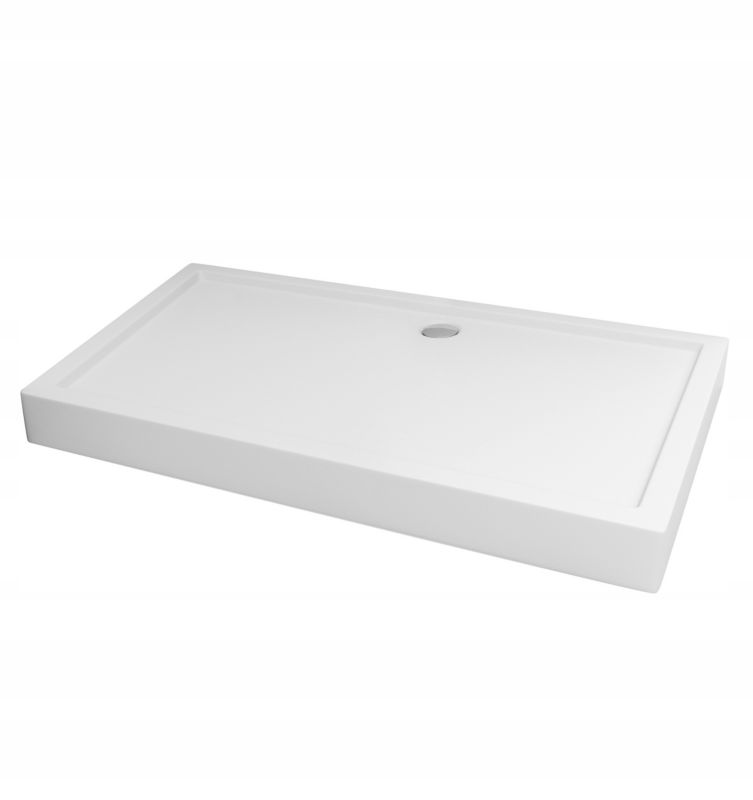 Brodzik prysznicowy Durasan 100x80x14 biały akrylowy najtańszy brodzik prostokątny 1 szt.