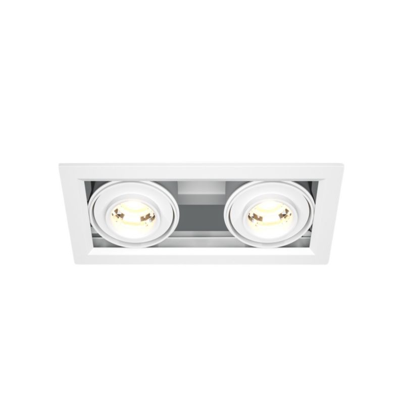 Oprawa wpuszczana Maytoni Metal Modern biała LED 20W 3000K 1450lm ruchoma IP20 wym: 7,5 x 19,4 x 9,5 cm prostokątna - 1 szt.