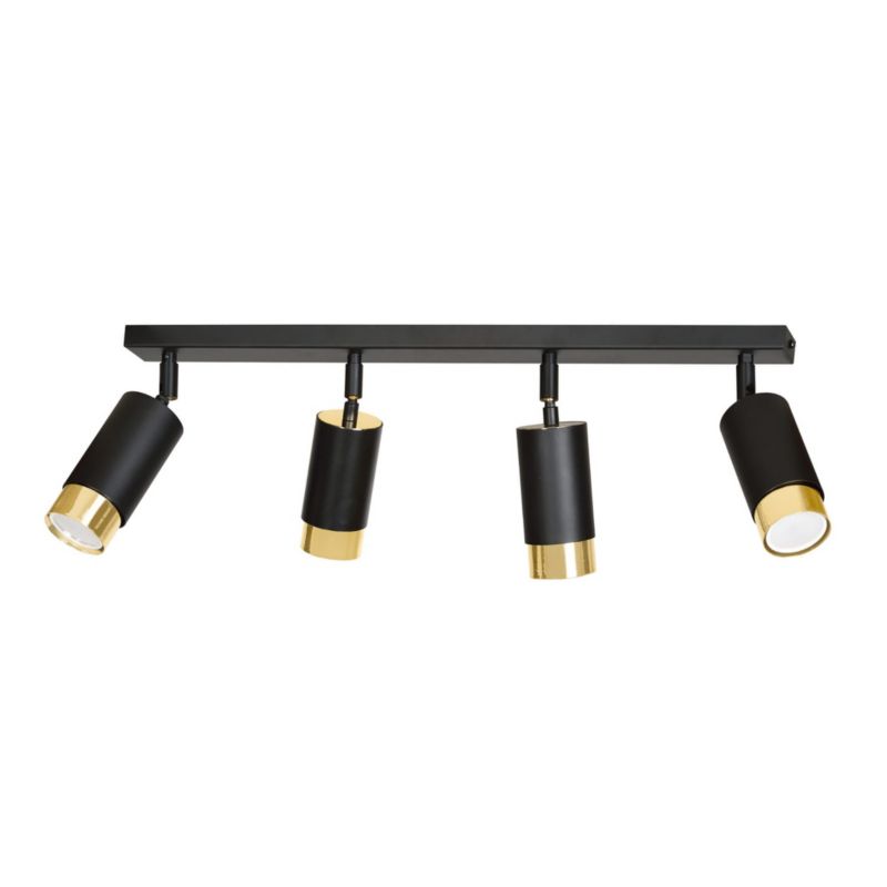 Oprawa sufitowa spot Emibig Hiro złoto-czarny 4 x GU10 x 30W IP20 - 1 szt.