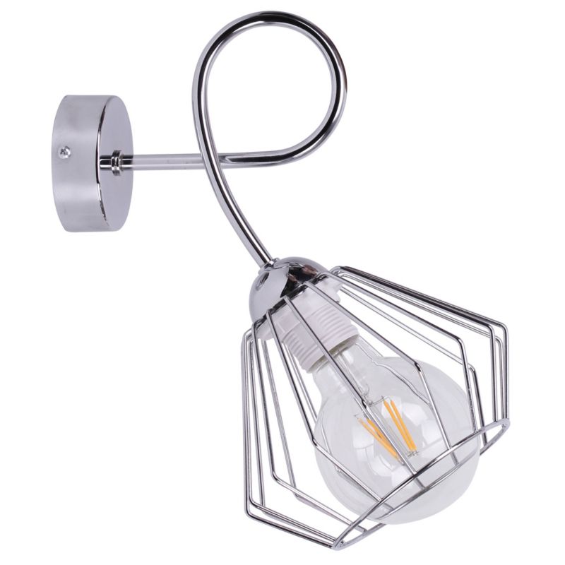 Lampa ścienna kinkiet Light Home LH Edison Chrom 1x E27 60W srebrny 1szt.