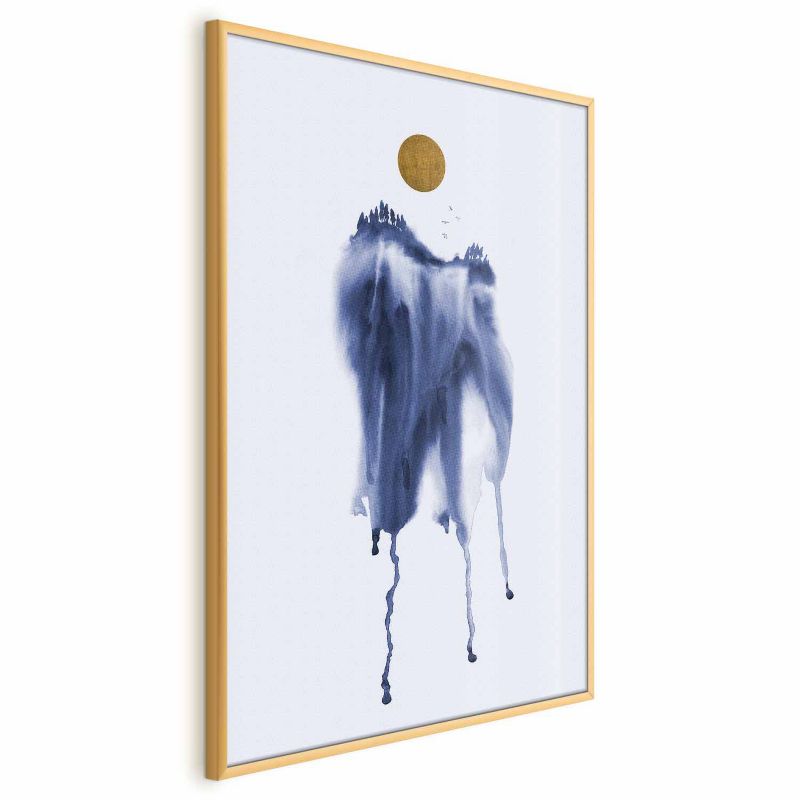 Plakat Artgeist Akwarelowa abstrakcja 60x90 cm z ramą złotą 1 szt