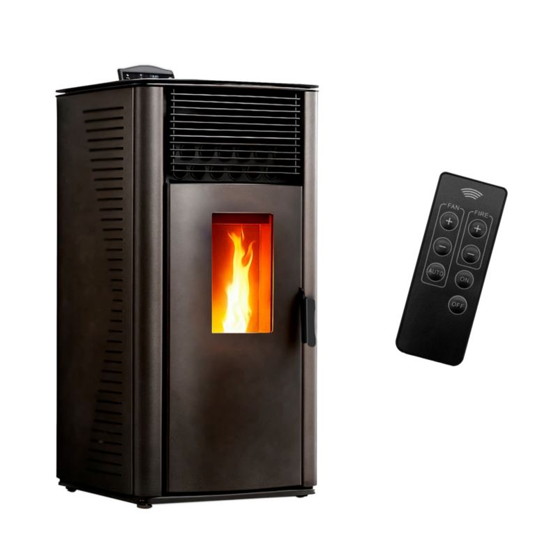 Piec na pelety Sannover Anita 12 kW Czarny 1 szt.