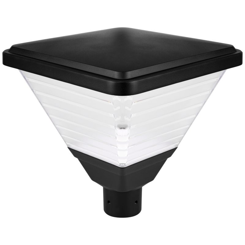 Lampa parkowa LED MasterLED Tirana latarnia 32 cm E27 IP65 czarna 1 szt.