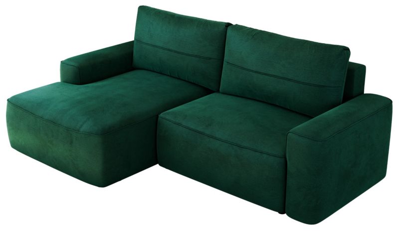Narożnik MKS Meble BELLUNO L strona lewa ciemnozielony welwet 1szt.