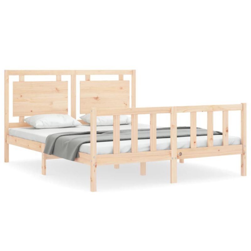 Łóżko drewniane WaszeMeble brązowe WM-3192171 1 szt.