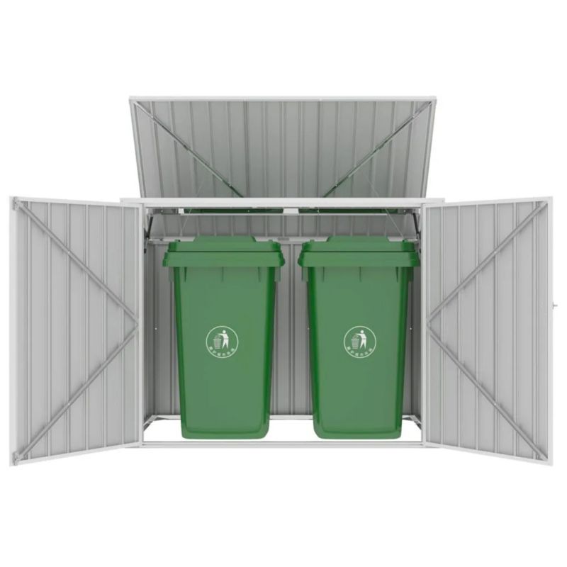 Zabudowa Kosza na Śmieci Hardmaister Metalowa DAVIS 6x3 na 2 Pojemniki 173x101cm 1 szt