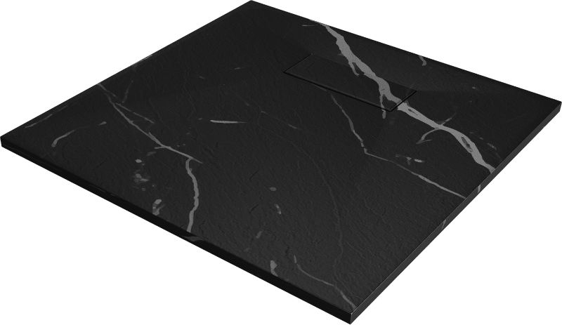 Brodzik kwadratowy Mexen Hugo czarny 80x80 cm 42758080 1 szt.