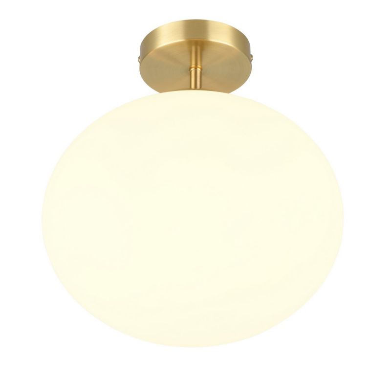 Lampa sufitowa wisząca Trio Fomento 6194 biało-mosiężny minimalistyczna 1xE27 x 1 szt.