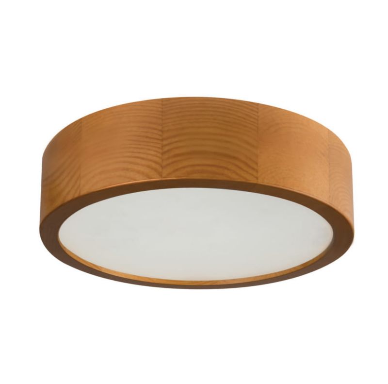 Plafon sufitowy Kanlux Jasmin biały jasne drewno 1 x E27 x 20W IP20 wym: 7,7 x 27,5 x 27,5 cm - 1 szt.