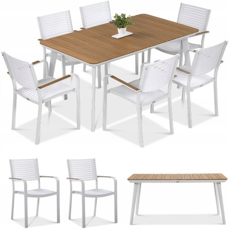 Zestaw Mebli Ogrodowych Focus Garden Jadalniany duży Stół 160 cm Tacoma Ogród 1 szt