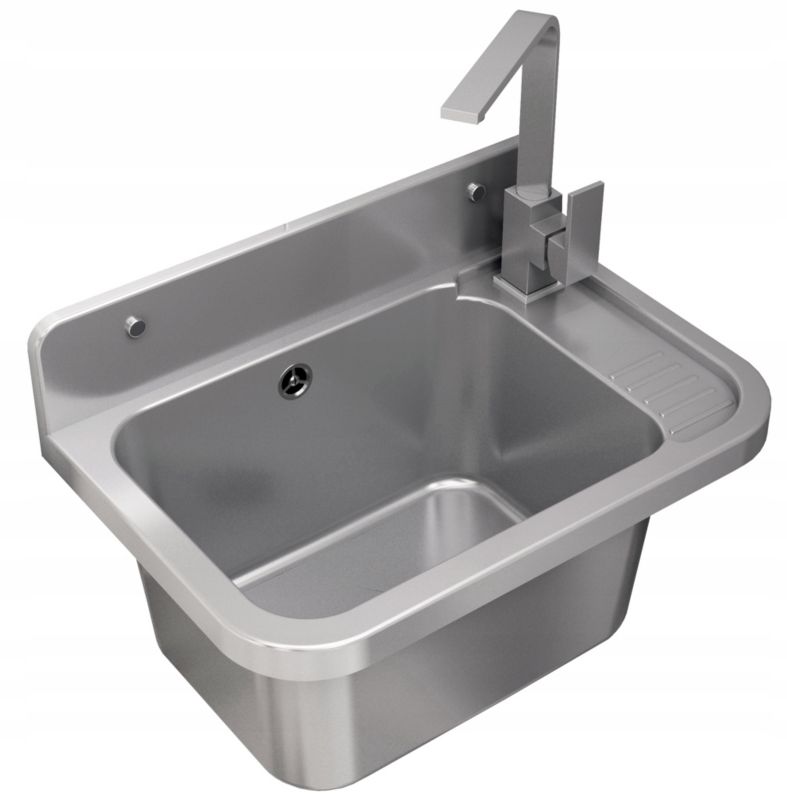 Zlewozmywak Gospodarczy Granitan Paron Do Pralni, Garażu, Kotłowni z Syfonem i Baterią Nook 1kpl.