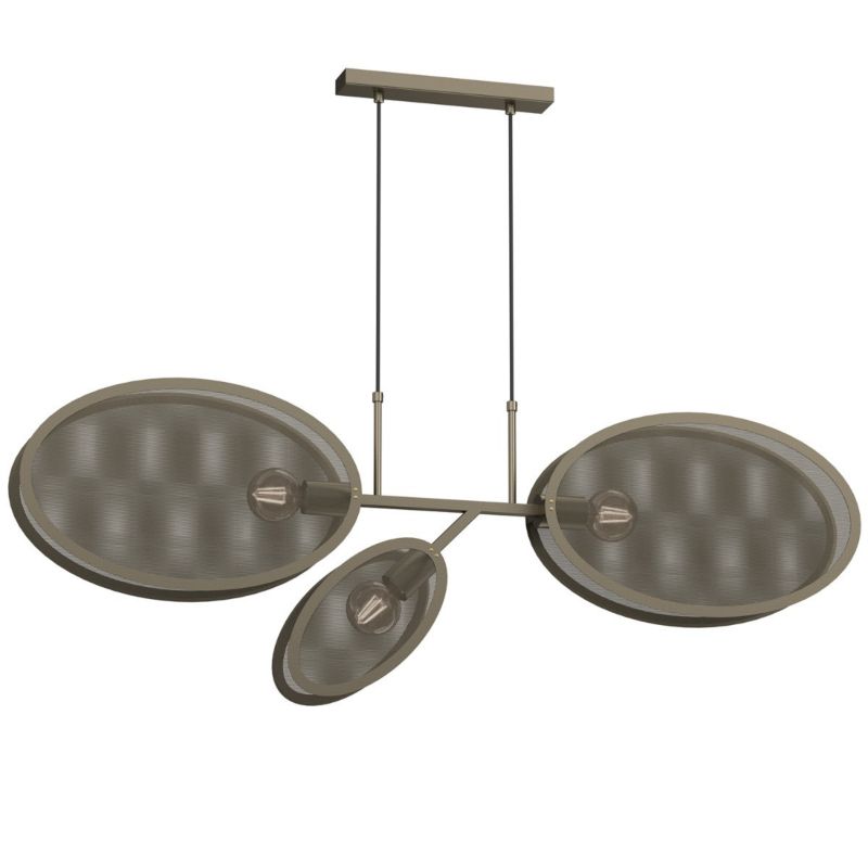 Lampa wisząca Luminex Hipnotic tytanowe złoto wym: 130 x 120 x 9 cm 3xE27 x 15W 1 szt.