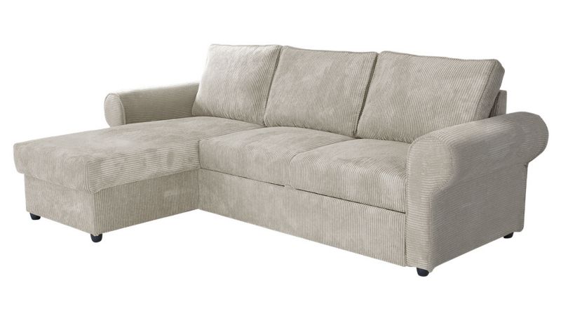 Narożnik MIRJAN 24 z funkcją spania Monaco Sztruks waniliowy 1 szt.