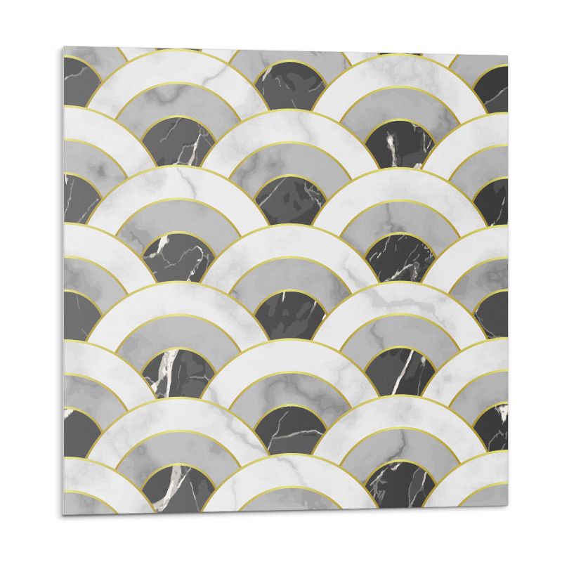 Kafelki samoprzylepne Wallfluent 50x50 cm Ruchome łuki w falistym stylu 4 szt.