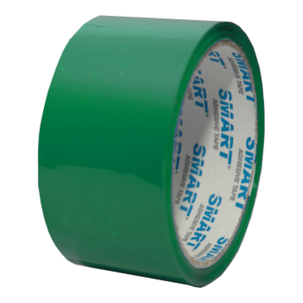 Taśma Pakowa Klej Akryl, Zielona 48MM 50Y - Opakowania.Online