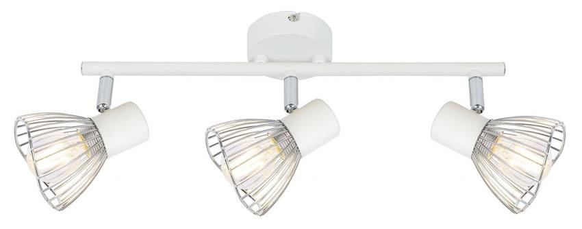 LAMPA ŚCIENNA FLY LISTWA E14 BIAŁY/CHROM