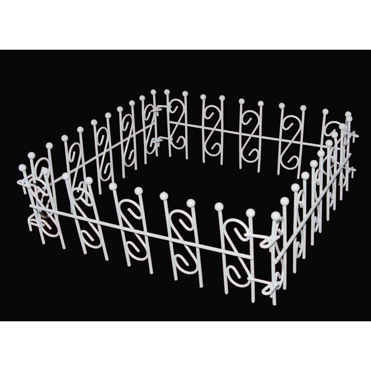 Dekoracja w kształcie płotka metalowego mini 6,5 x 20 cm