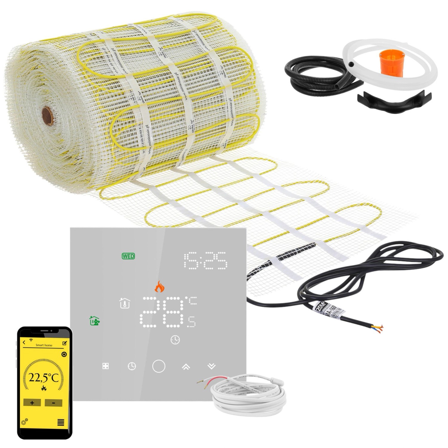 Mission Air Zestaw pod płytki MA-160 Leo White 18m2