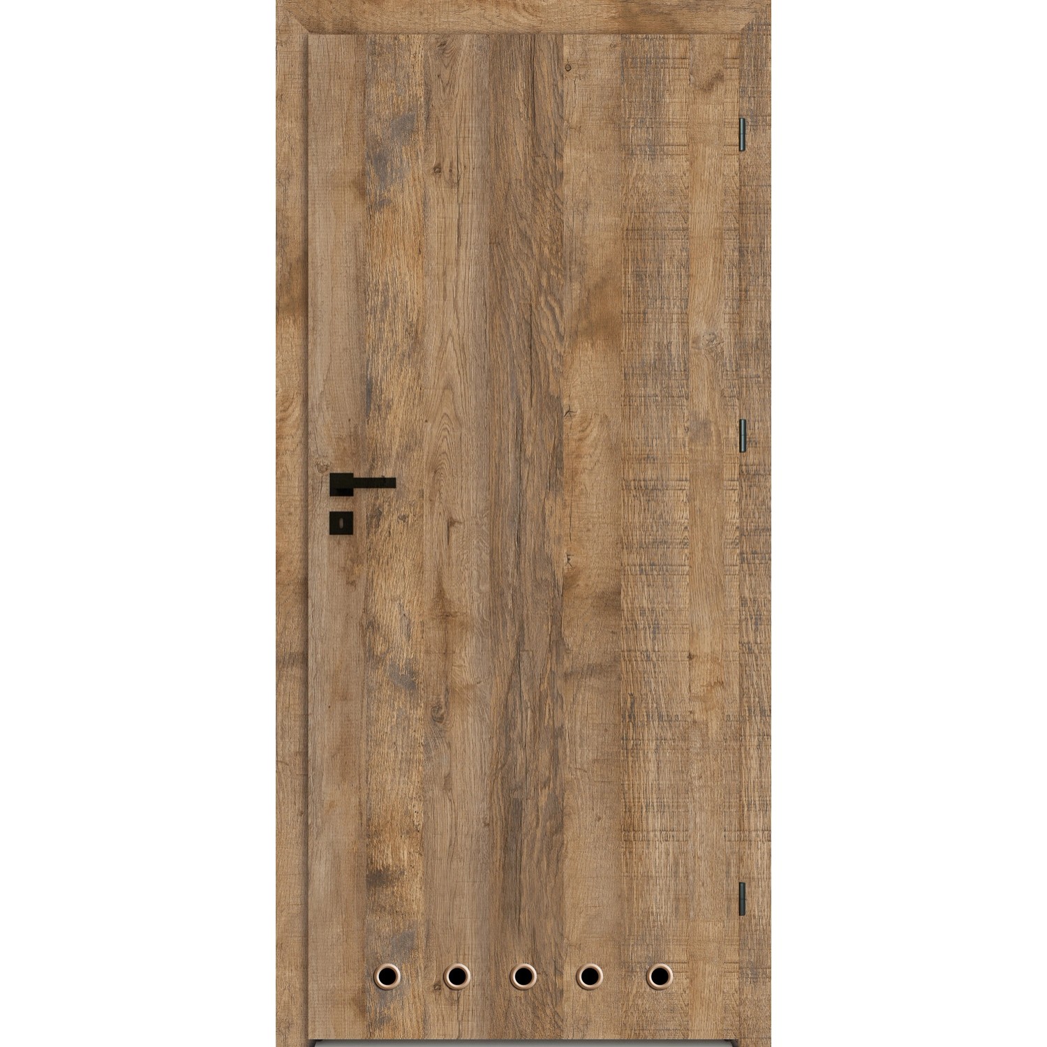 DRE Skrzydło drzwiowe Rico Dąb Rustykalny z tulejami wentylacyjnymi 70P