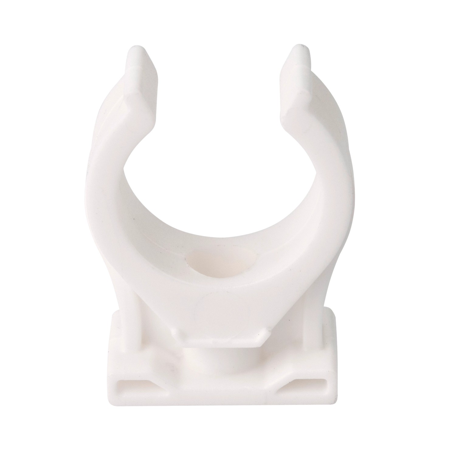 Uchwyt do rur pojedynczy biały 28 mm