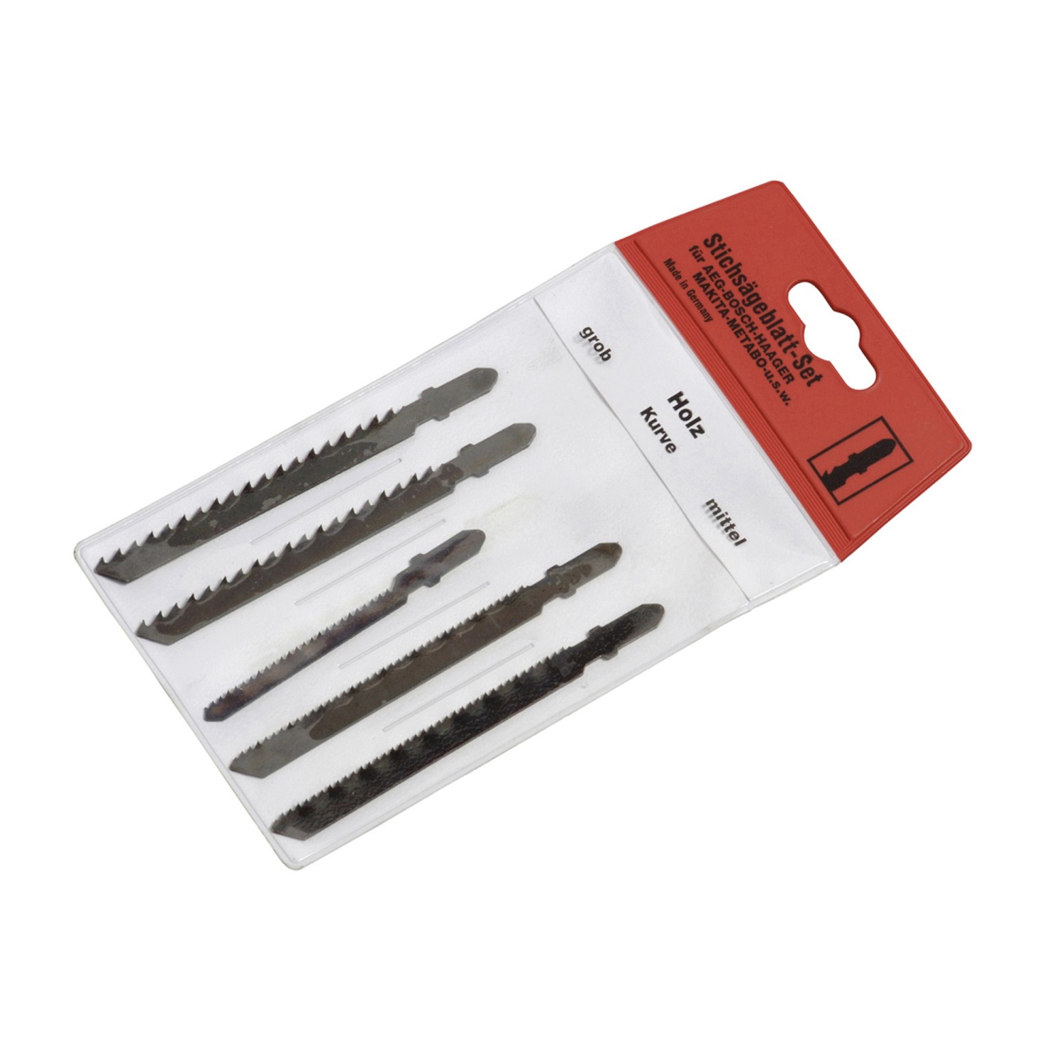 Komplet brzeszczotów do wyrzynarki z uchwytem T 5 sztuk