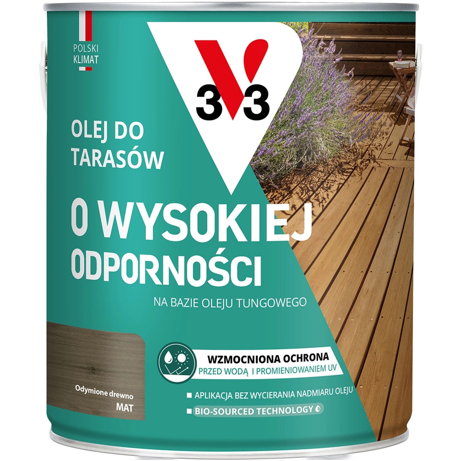 V33 Olej do tarasów drewno odymione 2,5L