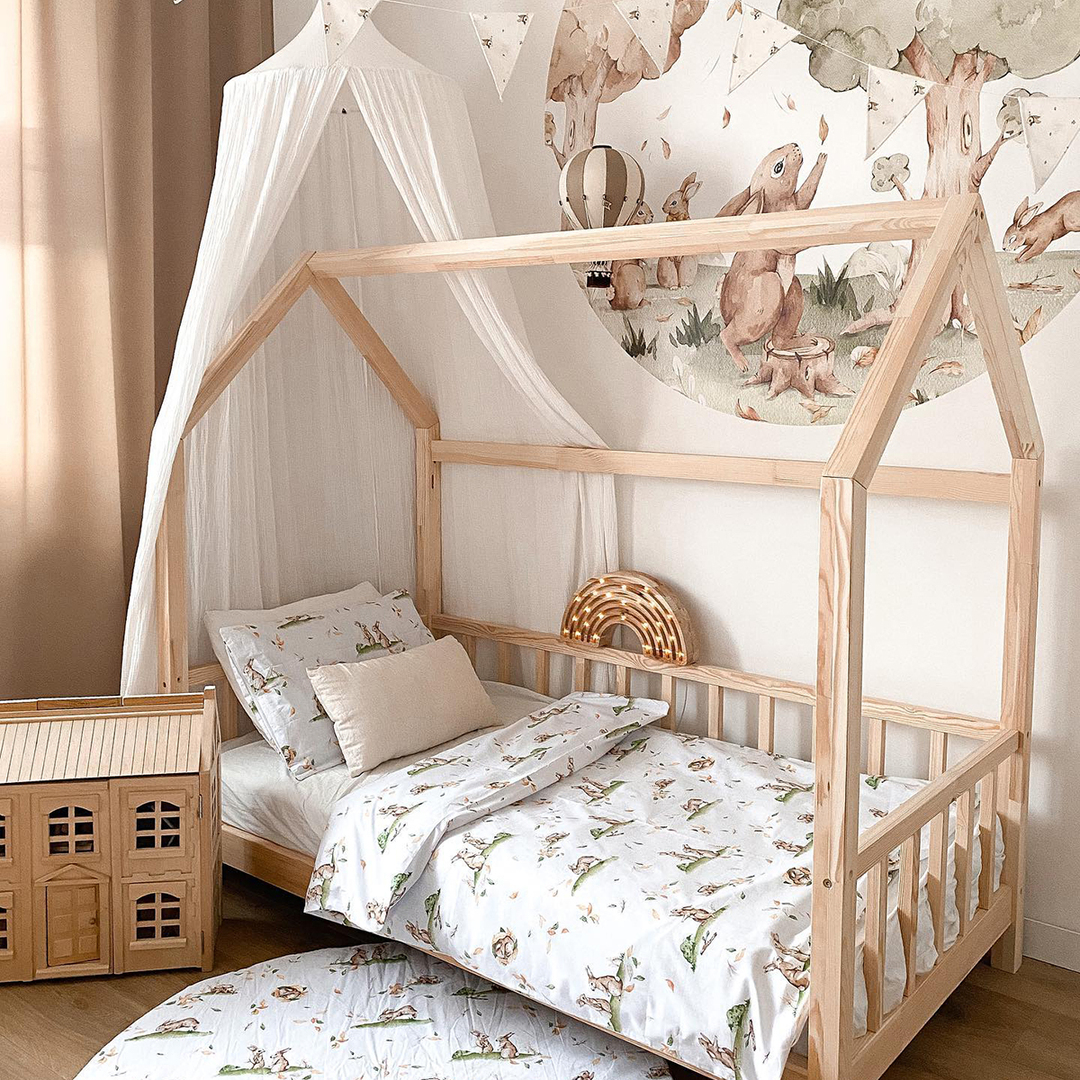 Pościel dziecięca Zajączki 140x200 cm