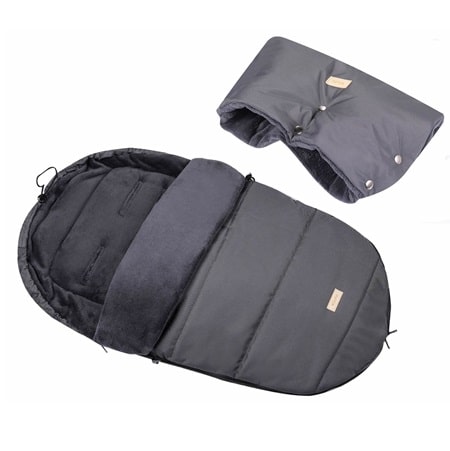 Śpiworek zimowy z mufką Ciemny Szary ZU - 120cm