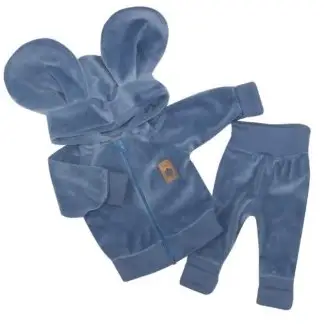 DRES NIEMOWLĘCY WELUROWY Z USZAMI KOLOR JEANSOWY ZZ - 74